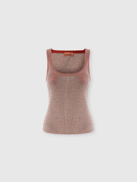 Missoni Tank Top in Viscose and Lamé Blend