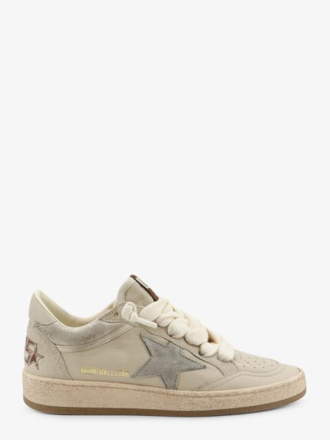 Golden Goose Golden Goose Deluxe Brand Ballstar Leather Sneakers With Iconic Side Logo