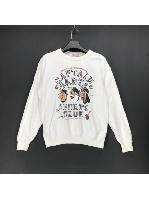 Other Designers Vintage - Vintage 85' Captain Santa Big Logo Sweatshirt #1960-76