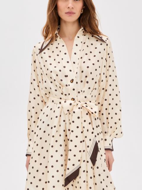 Zimmermann Dot Tuck Mini Dress