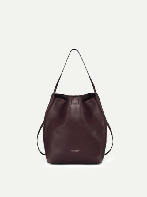Bleu de Chauffe MULTI WAY MISSION SHOULDER BAG  -  BURGUNDY