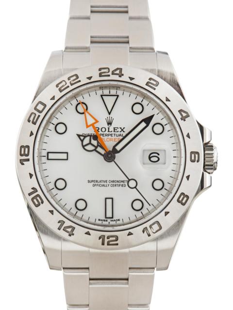 ROLEX Pre-owned Rolex Explorer II Ref 216570 Polar Dial