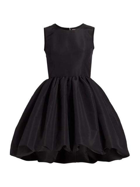 CAROLINA HERRERA Sleeveless Crewneck Bubble Dress - Black