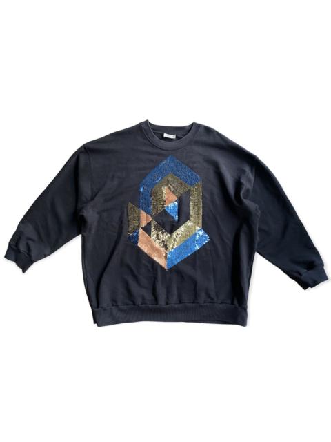 Dries Van Noten Sequin Oversize Sweater Fit Large