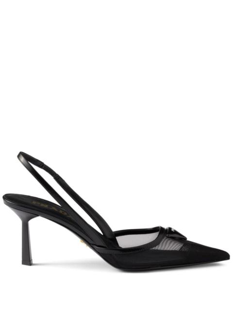 Prada Prada Women Mesh Slingback Pumps
