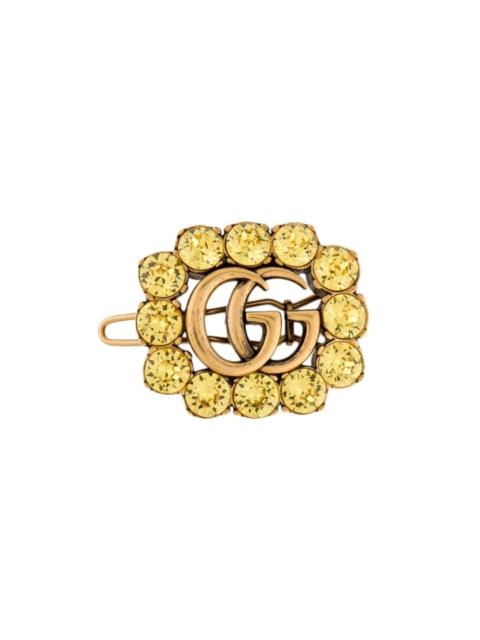 GUCCI Crystal-Embellished Interlocking G Hair Clip