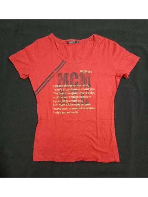 Other Designers Designer - MCM O.T.C Red Color Tee