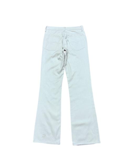 Levi's Vintage Levis 517 Cream Denim Flare Jeans Hedi Slimane
