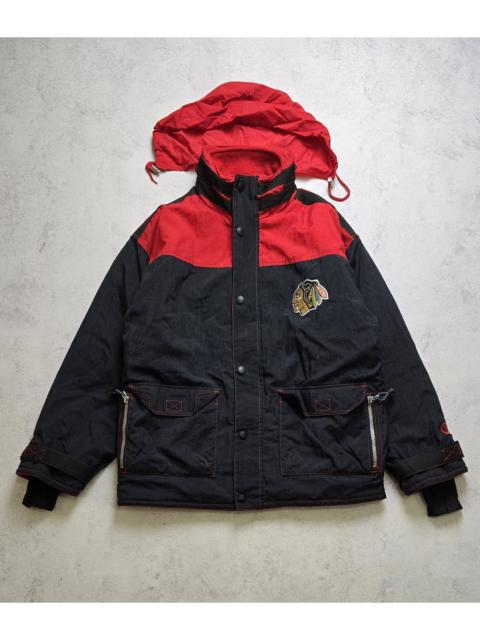 Champion VTG 90's Chicago Blackhawks Embroidered Zip Up Jacket