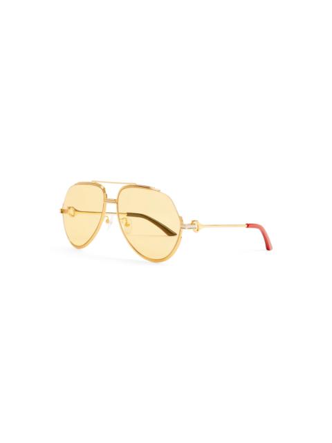 CASABLANCA Yellow & Gold The Albán Sunglasses | Casablanca Paris
