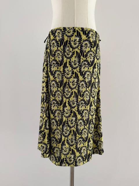 Prada Prada Silk Floral Side Zip Short Dress