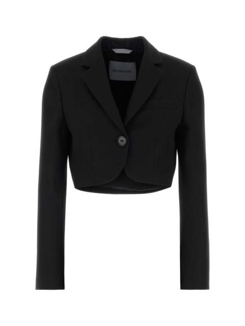 BALENCIAGA Balenciaga Women Black Wool Blazer