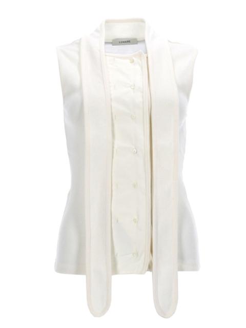 Lemaire Lemaire Women Asymmetrical Ribbed Top With Scarf