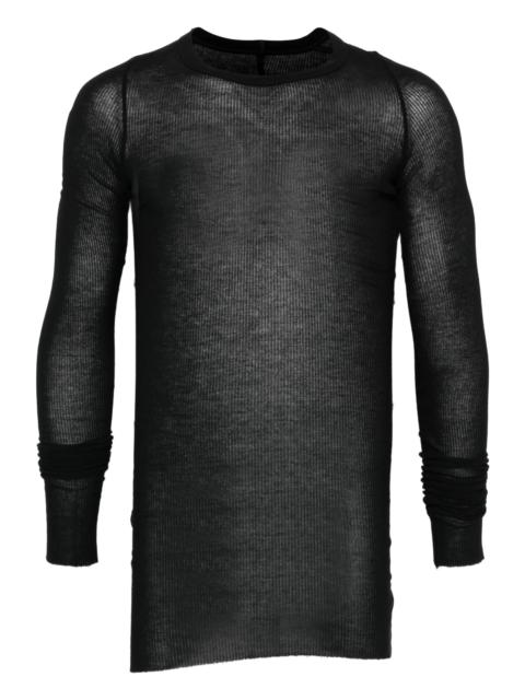 Rick Owens long-sleeved stripped T-shirt