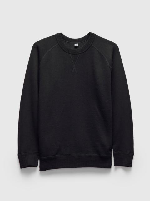 Pure Blue Japan Yarn Dyed Knitted Sweatshirt in Indigo Black
