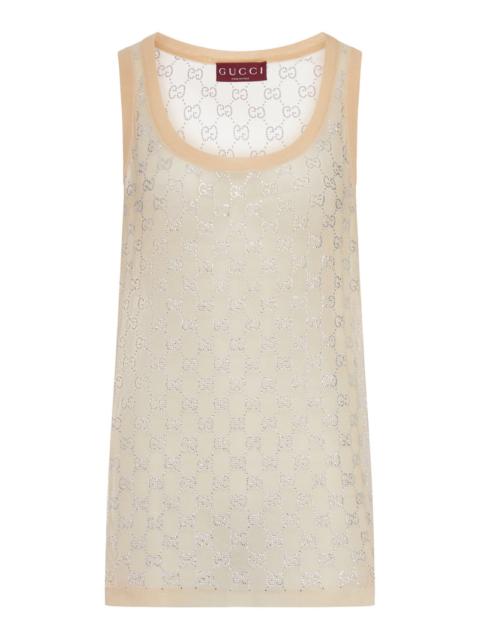 GUCCI Gucci Women Silk Top With All-Over "Gg" Pattern