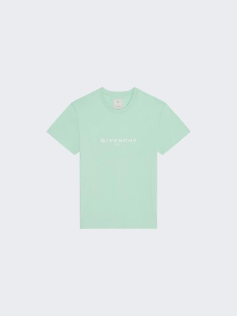 Givenchy Reverse Slim Fit Tee Aqua Green