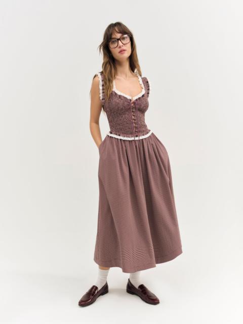 For Love & Lemons Morgan Midi Dress