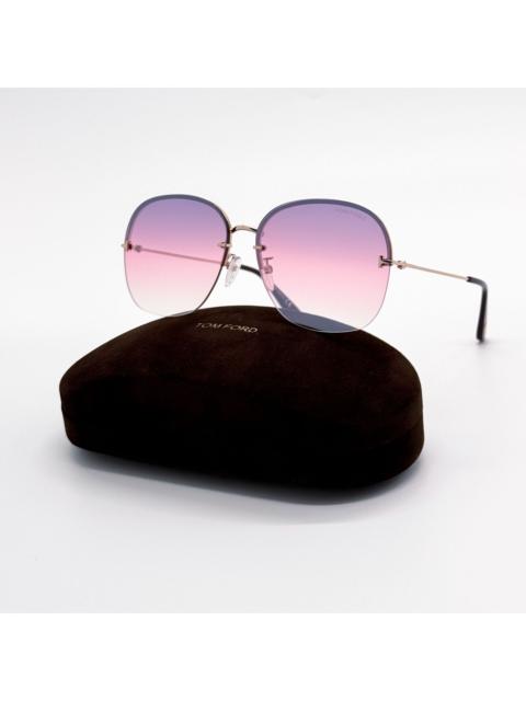TOM FORD New Tom Ford Lilliana-02 TF794 28Z Purple Round Women Sungla