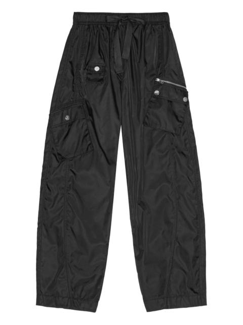GANNI Duchesse Nylon Oversized Elasticated Trousers