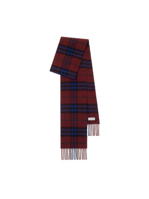 Burberry burberry Narrow Check Cashmere Scarf in Sash Red at Nordstrom