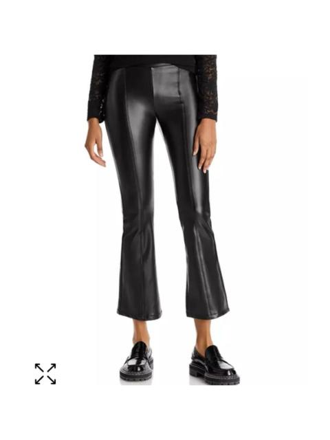 Other Designers NWT Generation Love Wren Flare Vegan Leather Leggings in‎ Black Sz XXS $198