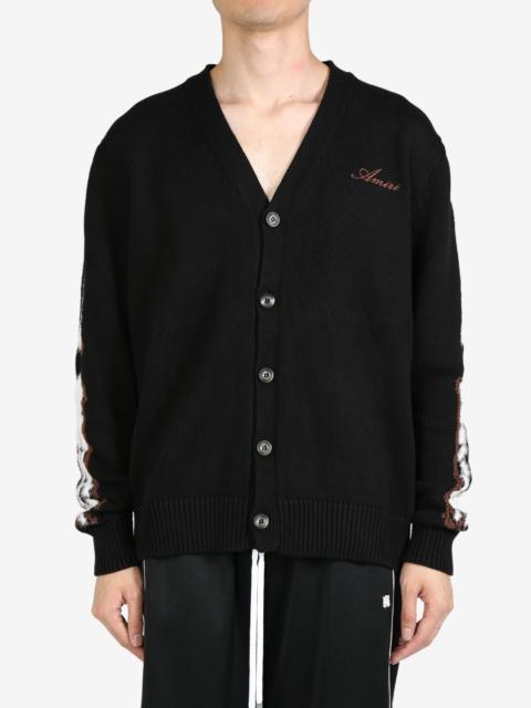 AMIRI AMIRI Men Leopard Bones Cardigan