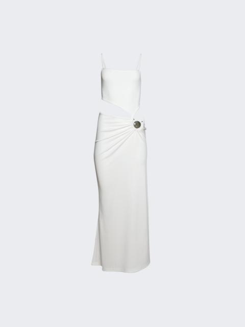 CHRISTOPHER ESBER Mineral Stone Separation Tank Dress White