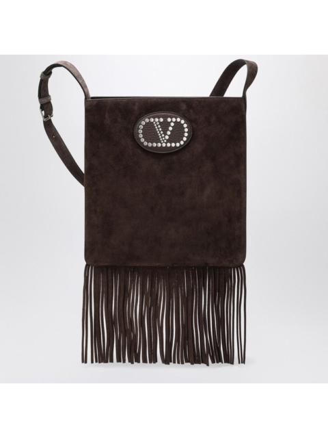 Valentino Valentino Garavani Nellcôte Dark Brown Suede Bag Men