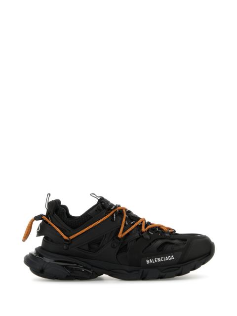 BALENCIAGA Black mesh and rubber Track Trail sneakers