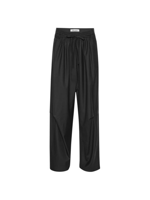 HENRIK VIBSKOV DRAWSTRING PANTS - TROPICAL BLACK