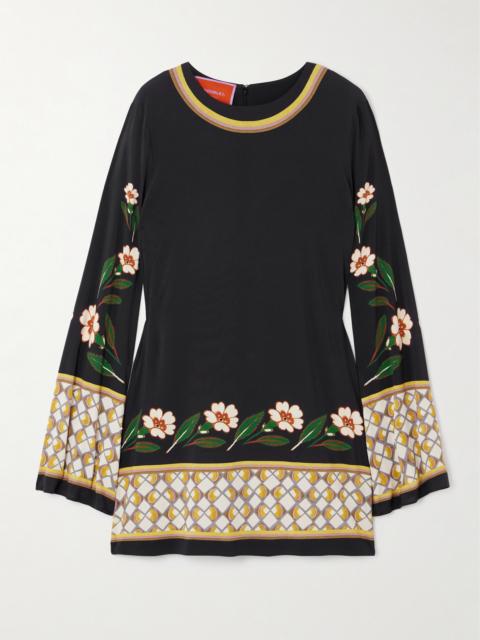 La DoubleJ Icon Supremes Printed Crepe Mini Dress