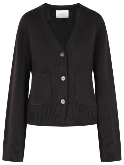 LISA YANG Lisa Yang 'Danni' Dark Brown Cashmere Cardigan Women