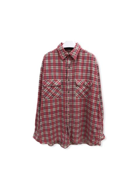Other Designers Vintage - Vintage Hip Chic Plaid tartan Flannel Shirt 👕