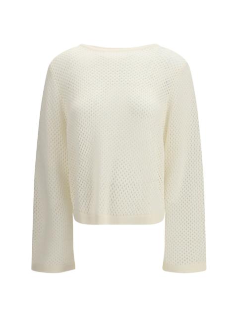Allude Allude Perforated Boatneck Jumper