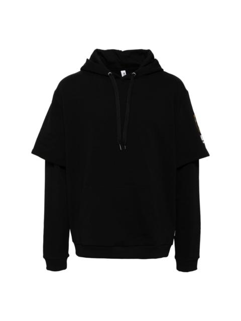 logo print hoodie