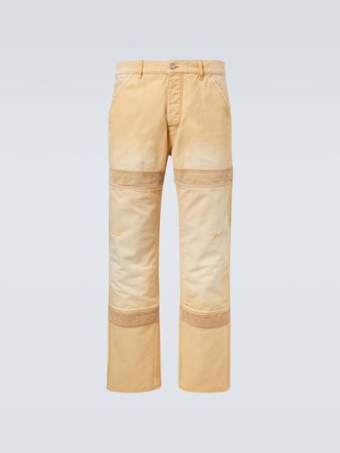WALES BONNER Sierra cotton canvas straight pants