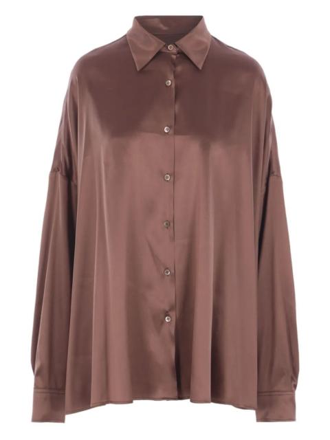 Dries Van Noten "Casia 2032" Strech Satin Shirt