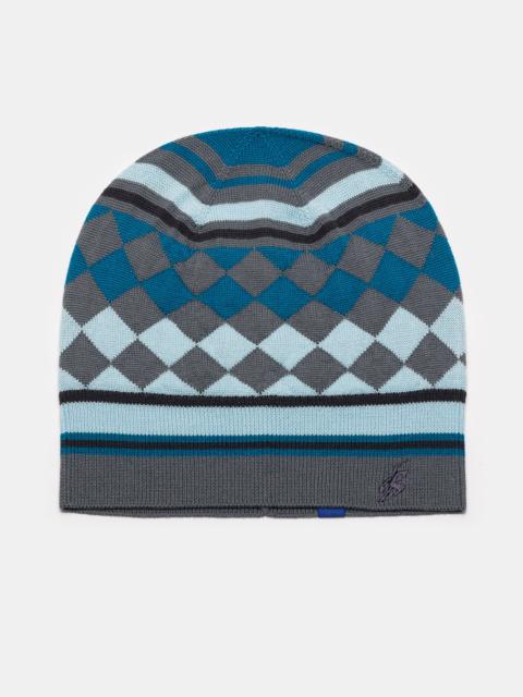 Asics Aquifolia Knit Hat in Anchor Grey/Sky