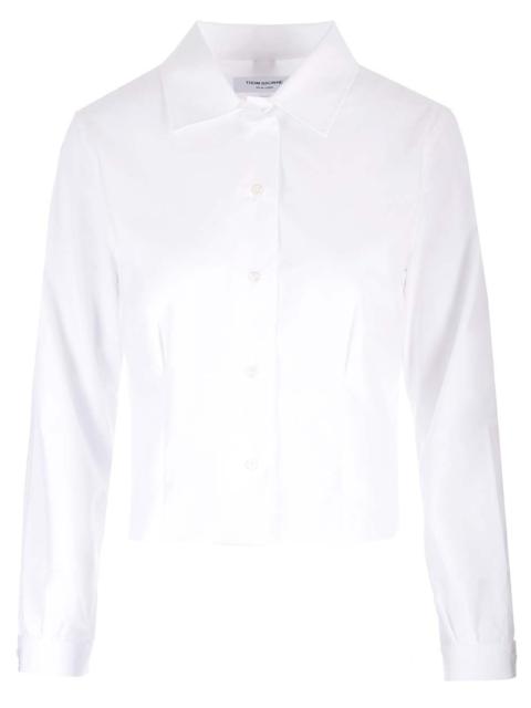 Thom Browne Cropped Shirt Tops White