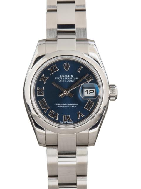 Ladies Rolex Datejust Ref 179160 Blue Dial