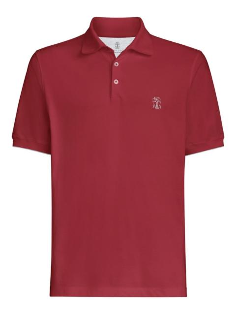 Brunello Cucinelli Brunello Cucinelli Men Logo Cotton Polo Shirt