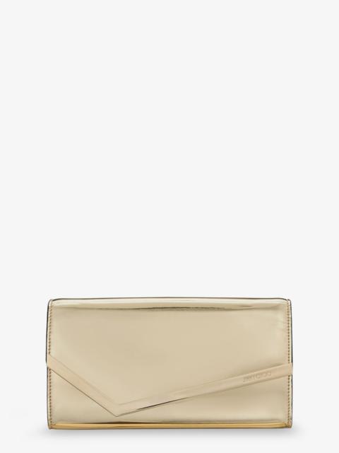 JIMMY CHOO Jimmy Choo Emmie Metallic Leather Clutch