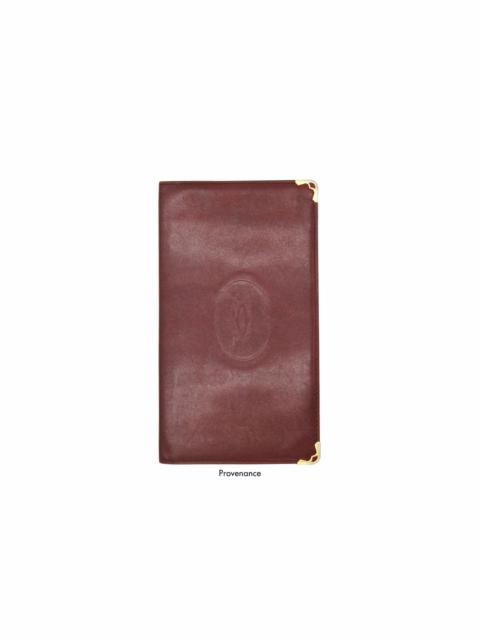 Cartier Long Wallet - Burgundy Calfskin Leather