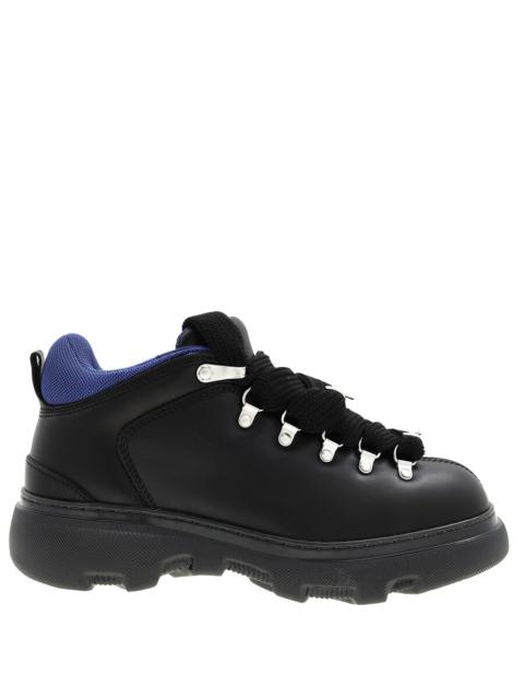 Burberry Burberry Black Trek-Style Leather Boots