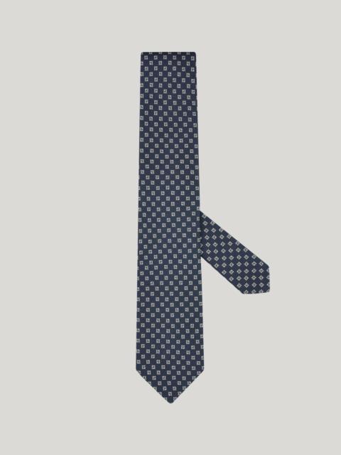 Canali PRINTED SILK TIE, GEOMETRIC PATTERN