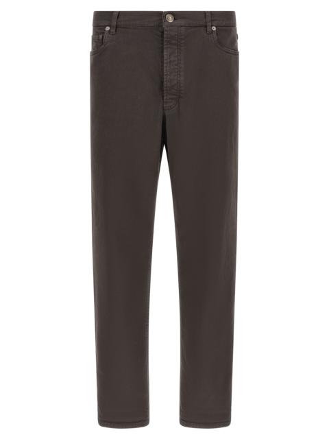 Brunello Cucinelli Brunello Cucinelli Men Garment-Dyed Denim Jeans