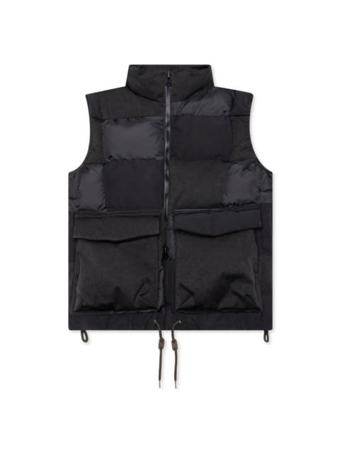 sacai FAUX SUEDE MIX VEST - BLACK