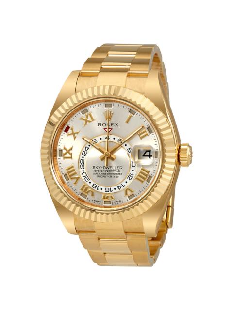 ROLEX Pre-owned Rolex Sky Dweller GMT Automatic Silver Dial Men's Watch 326938SRO