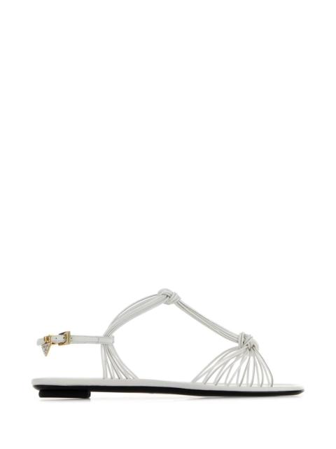 Prada Prada Women White Leather Sandals
